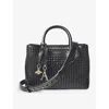Aspinal Of London Womens Black Midi London Tote Leather Tote Bag In Black
