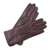 Aspinal Of London Women's Cashmere Lined Leather Gloves In Burgundy