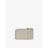 ASPINAL OF LONDON ASPINAL OF LONDON WOMEN'S DOVE GREY SMALL PEBBLE-EMBOSSED LEATHER COIN PURSE
