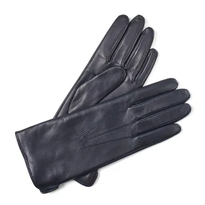 Aspinal Of London Women's Leather Gloves In Blue