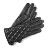 Aspinal Of London Women's Quilted Leather Gloves In Black