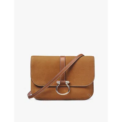 Aspinal Of London Womens Tan Bella Leather Cross-body Bag