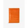Aspinal Of London Womens Marmalade Double Fold Leather Card Holder