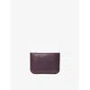 Aspinal Of London Womens Fig Ella Large Leather Pouch In Purple