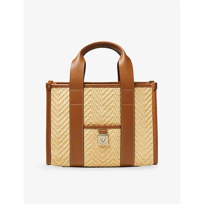 Aspinal Of London Womens Neutral Henley Woven Leather Tote In Pattern