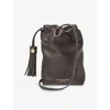 Aspinal Of London Womens Hudson Leather Cross-body Bag Darkbrown In Brown