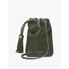 Aspinal Of London Womens Green Hudson Leather Cross-body Bag In Green