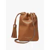Aspinal Of London Womens Tan Hudson Leather Cross-body Bag In Tan