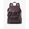 Aspinal Of London Womens Wine Hudson Medium Leather Backpack In Brown