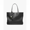 Aspinal Of London Womens Black Hudson Oversized Leather Tote Bag In Black