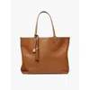 Aspinal Of London Womens Tan Hudson Oversized Leather Tote Bag In Tan