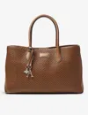 Aspinal Of London Womens Tan London Interwoven Leather Tote Bag In Tan