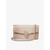 Aspinal Of London Womens Oyster Mayfair 2 Grained-leather Clutch Bag In Oyster