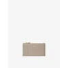 Aspinal Of London Womens Mayfair Small Leather Purse Taupe In Brown