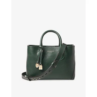 Aspinal Of London Womens Alpine Green Midi London Leather Tote Bag