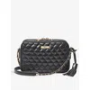 Aspinal Of London Womens Black Alice Quilted Leather Cross-body Bag In Black