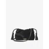 Aspinal Of London Womens Amelia Velvet Cross-body Bag Black In Black