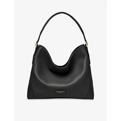 Aspinal Of London Womens Black Aspinal Hobo Leather Shoulder Bag