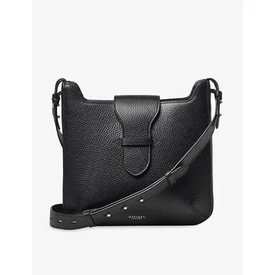 Aspinal Of London Womens Black Ella Hobo Leather Cross-body Bag