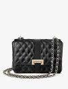 Aspinal Of London Womens Black Lottie Quilted Leather Shoulder Bag In Black