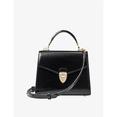 Aspinal Of London Womens Mayfair 2 Medium Leather Top-handle Bag Black