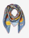 Aspinal Of London Womens Botanical 'a' Floral-print Silk Scarf