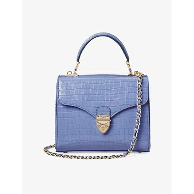 ASPINAL OF LONDON WOMENS ASPINAL OF LONDON MIDI MAYFAIR TOP-HANDLE LEATHER BAG