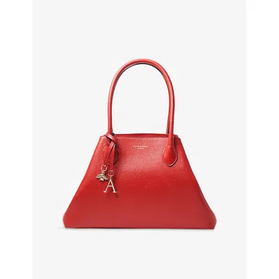 Aspinal Of London Womens Cardinalred Paris Large Leather Shoulder Bag In Red