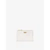 Aspinal Of London Womens Chalk White Mayfair Coin & Card Leather Wallet