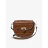 Aspinal Of London Womens Chestnut Portobello Grained-leather Cross-body Bag