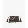 Aspinal Of London Womens Hudson Leather Cross-body Bag Darkbrown In Brown