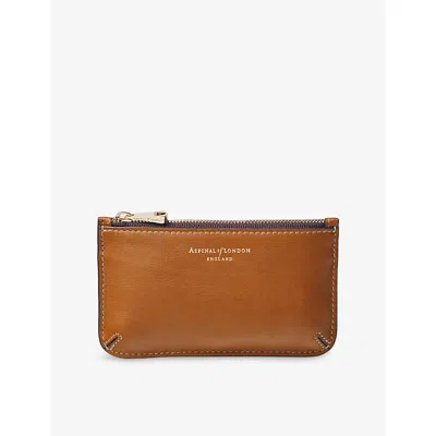 Aspinal Of London Womens Ella Leather Card Holder Tan