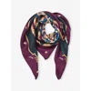 Aspinal Of London Womens  Signature Silk Scarf In Multi