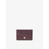 Aspinal Of London Womens Slim Leather Card Holder Fig In Purple