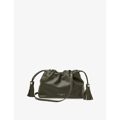 Aspinal Of London Womens  Hudson Leather Cross-body Bag In Green