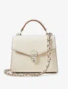 Aspinal Of London Womens Ivory Mayfair Croc-effect Leather Top-handle Bag In Ivory