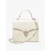Aspinal Of London Ivory Mayfair Croc-embossed Leather Top-handle Bag In Ivory