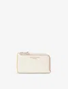 Aspinal Of London Womens Ivory Continental Small Leather Coin Purse In Ivory
