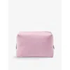 Aspinal Of London Womens Lilac London Grained Leather Toiletry Bag In Lilac