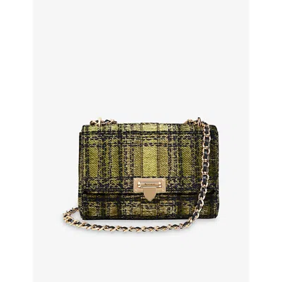 Aspinal Of London Large Tweed Lottie Bag In Gold