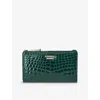 Aspinal Of London Womens Mayfair Logo-plaque Leather Wallet Evergreen In Evergreen