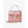 Aspinal Of London Womens Pinkmetallic Mayfair Midi Top-handle Leather Bag