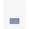 Aspinal Of London Womens Capri Blue Mayfair Small Croc-embossed Leather Purse