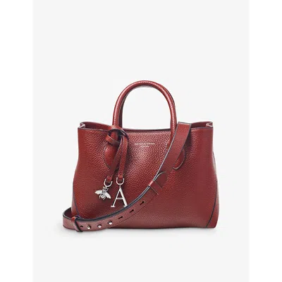 Aspinal Of London Womens  London Midi Leather Tote Bag In Merlot