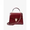 Aspinal Of London Womens Mayfair 2 Medium Leather Top-handle Bag Merlot In Burgundy