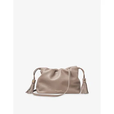 Aspinal Of London Womens Soho Large Leather Cross-body Pouch Moleskin