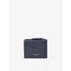 Aspinal Of London Womens  Hudson Multi-use Grained Leather Pocket Wallet In Navy