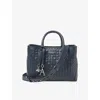 Aspinal Of London Womens Midi London Leather Tote Bag Navy In Navy