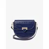 Aspinal Of London Womens Navy Portobello Grained-leather Cross-body Bag