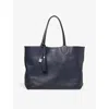 Aspinal Of London Leather Hudson Tote Bag In Navy